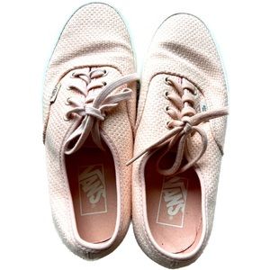 Vans Woven Check Spanish VII Coral Loafer Style Sneaker - size 7.5